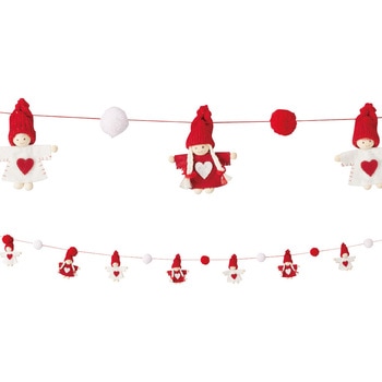 冬装飾 クリスマスデコレーション キッズガーランド 長さ136cm ストア・エキスプレス