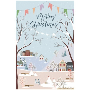 冬装飾 クリスマスデコレーション バックグラウンドシート スノータウン ストア・エキスプレス