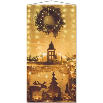 冬装飾 クリスマスデコレーション タペストリー クリスマスゴールド ストア・エキスプレス