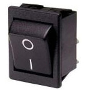 ロッカースイッチ 双極単投 DPST イルミネーション：なし カットアウト幅：22.3mm 1箱 1000個入 BULGIN