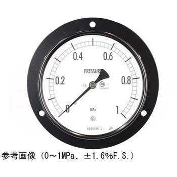 普通形圧力計(Φ100)埋込形D枠(取付穴) AE15-281シリーズ 長野計器