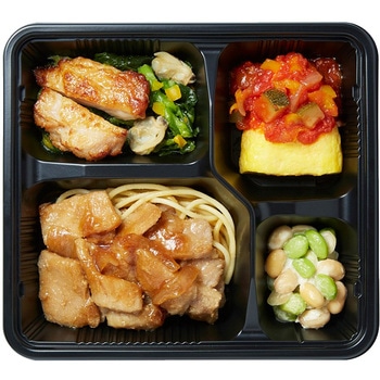 [冷凍]気くばり御膳PowerDeli ポークジンジャー&チキンステーキプレート ニチレイフーズ