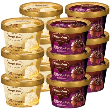 [冷凍]ハーゲンダッツ 天使と悪魔2種セット(各6個)(チョコレート・ホワイトチョコレート) ハーゲンダッツ