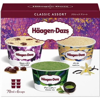 [冷凍]アソートボックス クラシック アソート 70ml×6P ハーゲンダッツ