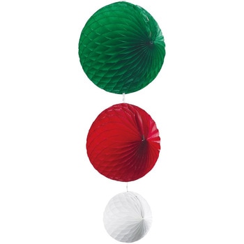 クリスマスデコレーション 吊り装飾 ハニカムボールセット ストア・エキスプレス