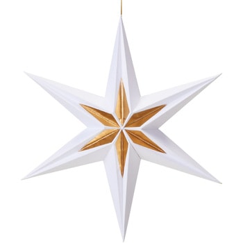 クリスマスデコレーション 吊り装飾 ペーパー六角スターハンギング 直径30cm - ストア・エキスプレス