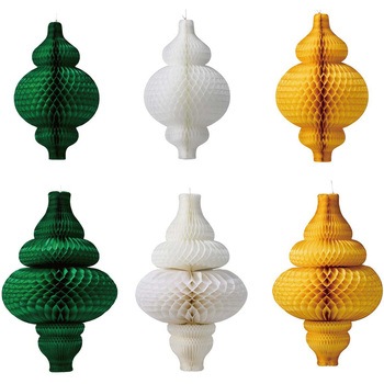 クリスマスデコレーション 吊り装飾 ペーパーハニカムビッグ 高さ67cm ストア・エキスプレス