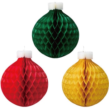 クリスマスデコレーション 吊り装飾 ペーパーハンガー オーナメントボール 直径40cm ストア・エキスプレス