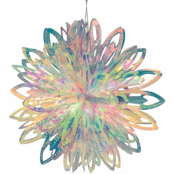 クリスマスデコレーション 吊り装飾 オーロラハンガー フラワーボール 直径23cm ストア・エキスプレス