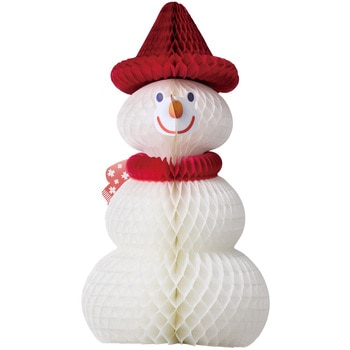 クリスマスデコレーション 吊り装飾 スノーマンハニカム 高さ53cm ストア・エキスプレス