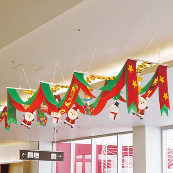 クリスマスデコレーション 吊り装飾 ワンダークリスマス 3連ペナント ストア・エキスプレス