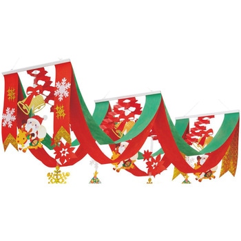クリスマスデコレーション 吊り装飾 ハッピークリスマス デラックスペナント ストア・エキスプレス