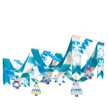 クリスマスデコレーション 吊り装飾 ウィンターリースデラックスペナント ストア・エキスプレス