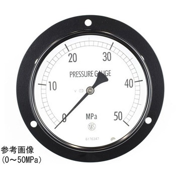 普通形圧力計(Φ100)埋込形D枠(取付穴)耐振用 AE15-243シリーズ 長野計器