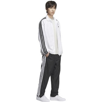 アディダス  ウインドブレーカー スリーストライプス ルーズフィット フルレングス オープンヘム ウィンドパンツ ボトムス ズボン adidas アディダス