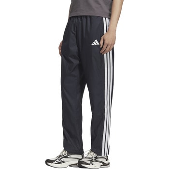 アディダス  ウインドブレーカー スリーストライプス ルーズフィット フルレングス オープンヘム ウィンドパンツ ボトムス ズボン adidas アディダス