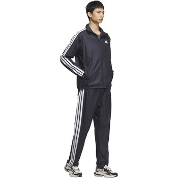 アディダス  ウインドブレーカー スリーストライプス ルーズフィット フルレングス オープンヘム ウィンドパンツ ボトムス ズボン adidas アディダス