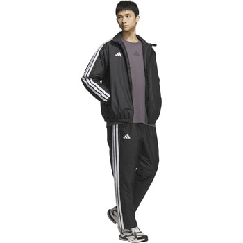 アディダス  ウインドブレーカー スリーストライプス ルーズフィット 中わた入りウインドジャケット アウター 上着 防寒 adidas アディダス