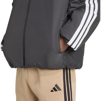 アディダス  アウター エッセンシャルズ クライマウォーム スリーストライプス インサレーション フードジャケット 上着 防寒 adidas アディダス