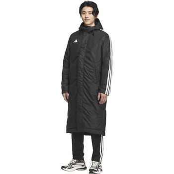 アディダス  アウター スリーストライプス ルーズフィット ロング ボアコート 上着 防寒 adidas アディダス