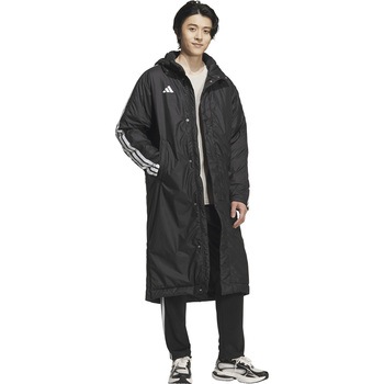 アディダス  アウター スリーストライプス ルーズフィット ロング ボアコート 上着 防寒 adidas アディダス