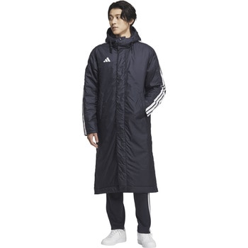 アディダス  アウター スリーストライプス ルーズフィット ロング ボアコート 上着 防寒 adidas アディダス