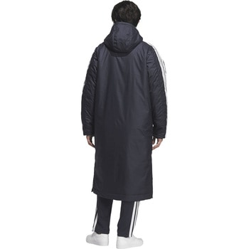 アディダス  アウター スリーストライプス ルーズフィット ロング ボアコート 上着 防寒 adidas アディダス