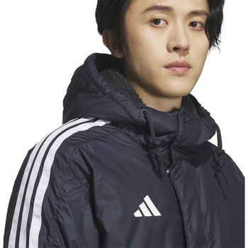 アディダス  アウター スリーストライプス ルーズフィット ロング ボアコート 上着 防寒 adidas アディダス