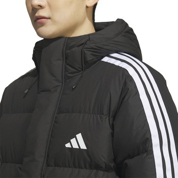 アディダス  アウター スリーストライプス レギュラーフィット ロング ダウン コート 上着 防寒 adidas アディダス