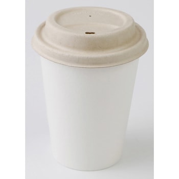 ECO&BASIC バガス紙コップフタ 50入 チェーンストリーム