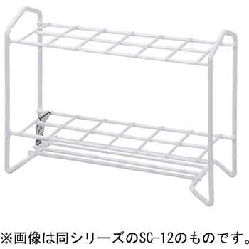試験管立て 金属(樹脂コーティング) ナリカ