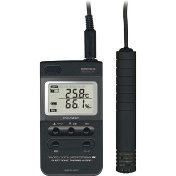 デジタル温度・湿度計(ウェザーコム) ナリカ