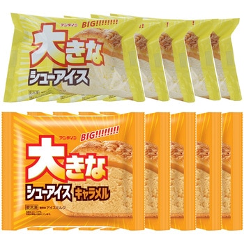 [冷凍]アンド栄光 大きなシューアイス バニラ×キャラメル2種セット (各5個) アンド栄光