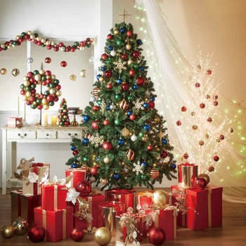 冬装飾 デコレーションボールガーランド ストア・エキスプレス