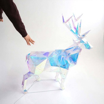 冬装飾 LEDホログラム レインボーフィルムモチーフ ストア・エキスプレス