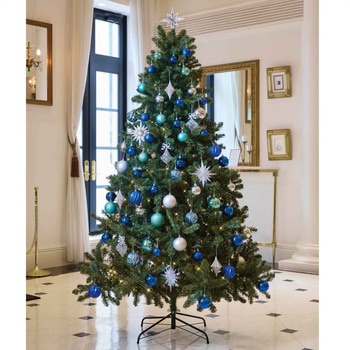 冬装飾 クリスマスツリーセット アイスブルー ストア・エキスプレス
