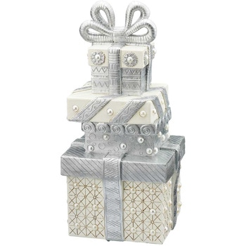冬装飾 プレゼントボックス シルバー ストア・エキスプレス