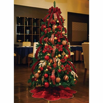 冬装飾 クリスマスツリーセット クリスマスレッド ストア・エキスプレス