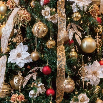 冬装飾 クリスマスツリーセット ゴールド ストア・エキスプレス