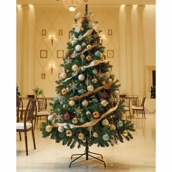 冬装飾 クリスマスツリーセット ゴールドグリーン ストア・エキスプレス