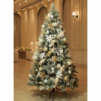 冬装飾 クリスマスツリーセット スノーホワイト ストア・エキスプレス