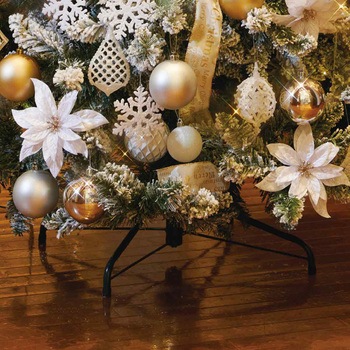 冬装飾 クリスマスツリーセット ホワイトゴールド ストア・エキスプレス