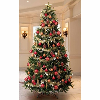 冬装飾 コンチネンタルクリスマスツリーセット レッド ストア・エキスプレス