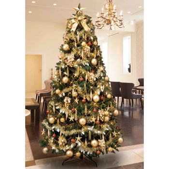 冬装飾 コンチネンタルクリスマスツリーセット ゴールド ストア・エキスプレス