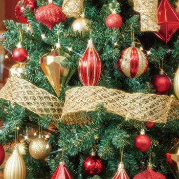 冬装飾 コンチネンタルクリスマスツリーセット ゴールド・レッド ストア・エキスプレス