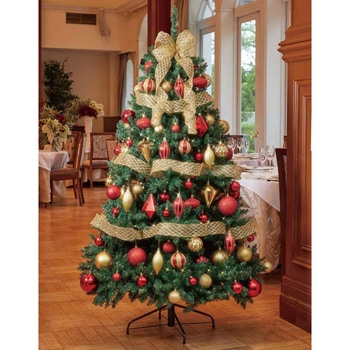 冬装飾 コンチネンタルクリスマスツリーセット ゴールド・レッド ストア・エキスプレス