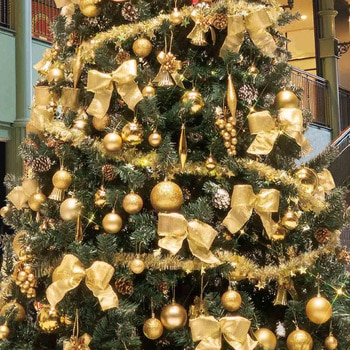 冬装飾 デラックスクリスマスツリーセット ゴールド - ストア・エキスプレス