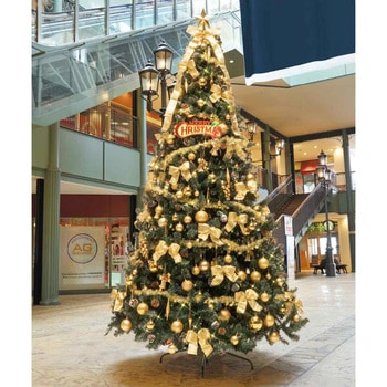 冬装飾 デラックスクリスマスツリーセット ゴールド - ストア・エキスプレス