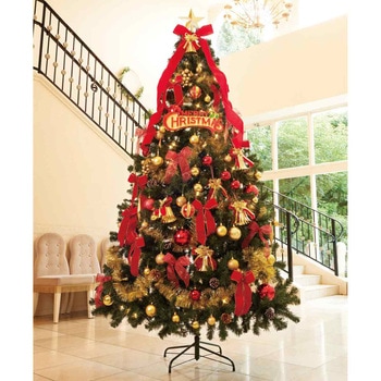 冬装飾 デラックスクリスマスツリーセット レッド ストア・エキスプレス