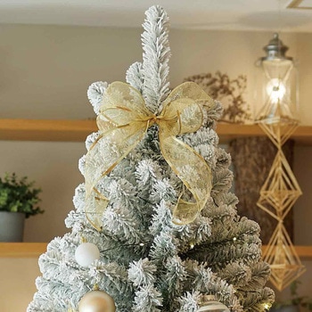 冬装飾 ウッドポットクリスマスツリーセット スノー - ストア・エキスプレス